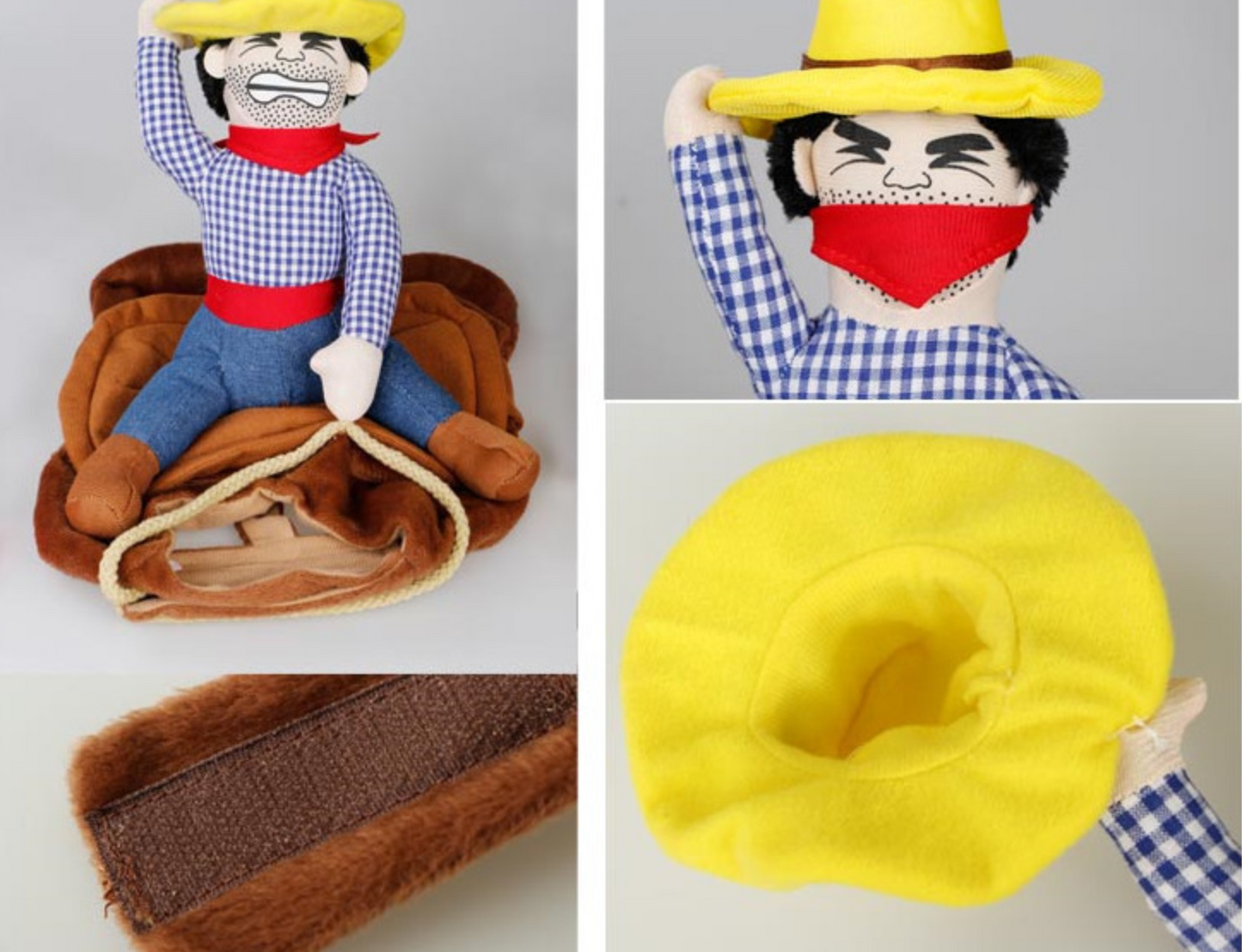 Teddy Man Rider Doggy Outfit